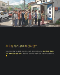 지방선거 투표용지