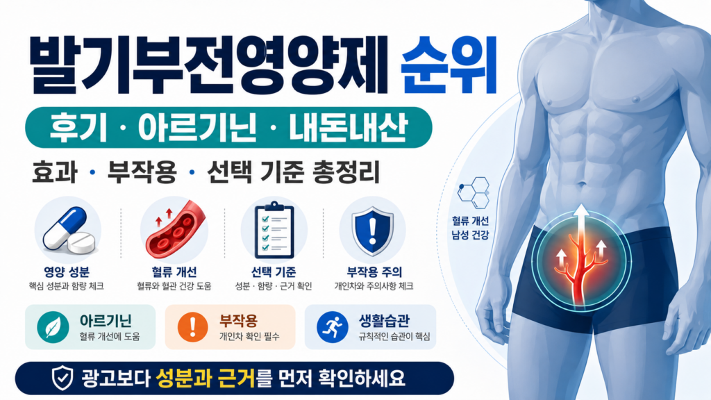 발기부전영양제 순위 후기 아르기닌 내돈내산 1 영양제순위