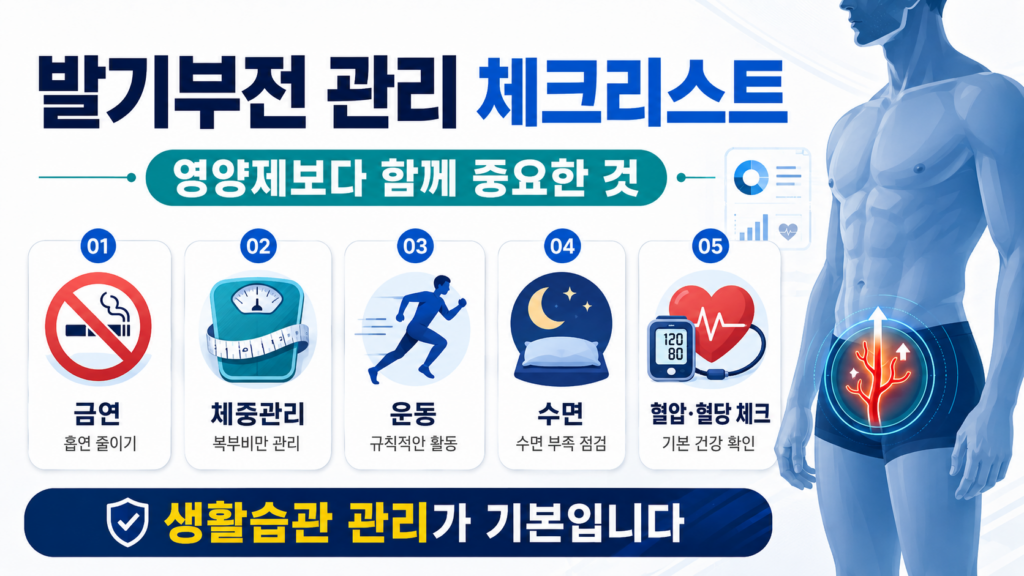 발기부전영양제 순위 후기 아르기닌 내돈내산 5 체크리스트