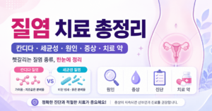 질염 칸디다 세균성 치료 원인 치료 약 총정리 3 질염 치료 총정리