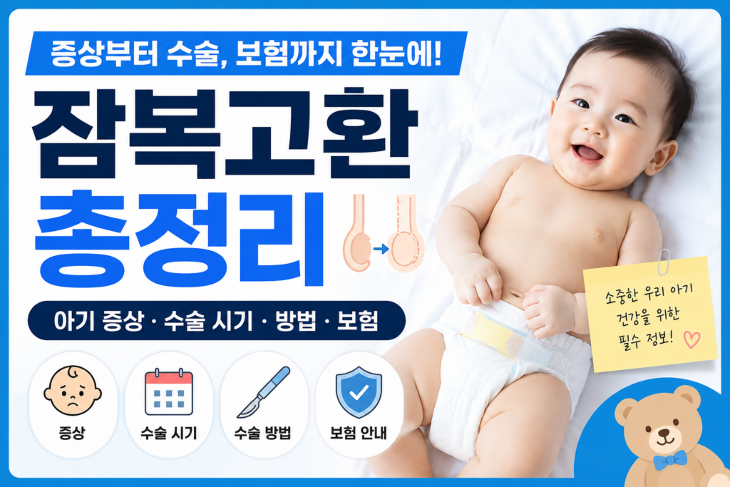 잠복고환 증상, 아기 수술 시기와 보험까지 총정리 1 잠복고환 아기 건강 가이드