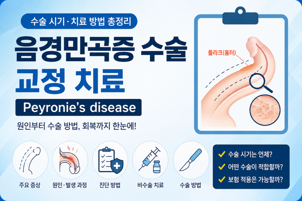 음경만곡증 치료, Peyronie’s disease 수술 교정 전에 알아야 할 것 1 음경만곡증 치료, Peyronie’s disease 수술 교정 전에 알아야 할 것