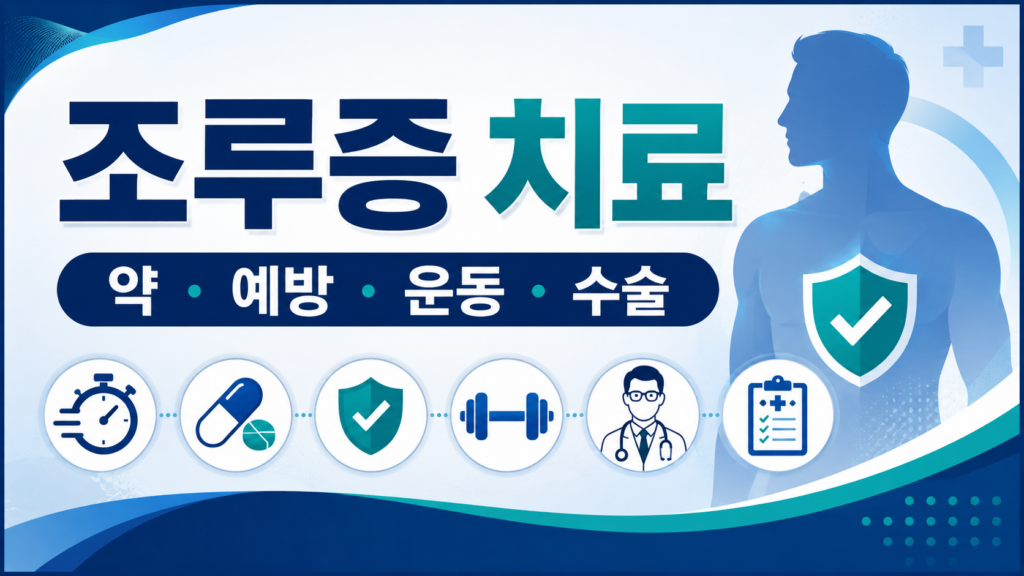 조루증 치료 약 운동 수술 핵심정리