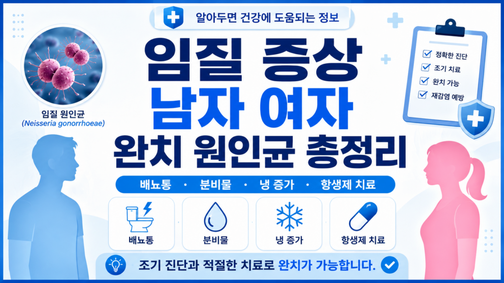 임질 증상, 남자·여자 차이부터 완치·원인균까지 총정리 1 임질 증상, 남자·여자 차이부터 완치·원인균까지 총정리