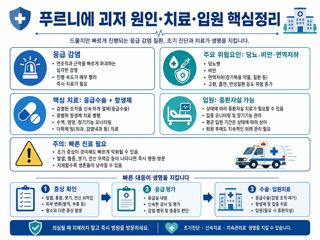 푸르니에 괴저(Fournier's gangrene) 원인·치료·입원 총정리 2 푸르니에 괴저(Fournier's gangrene) 원인·치료·입원 총정리