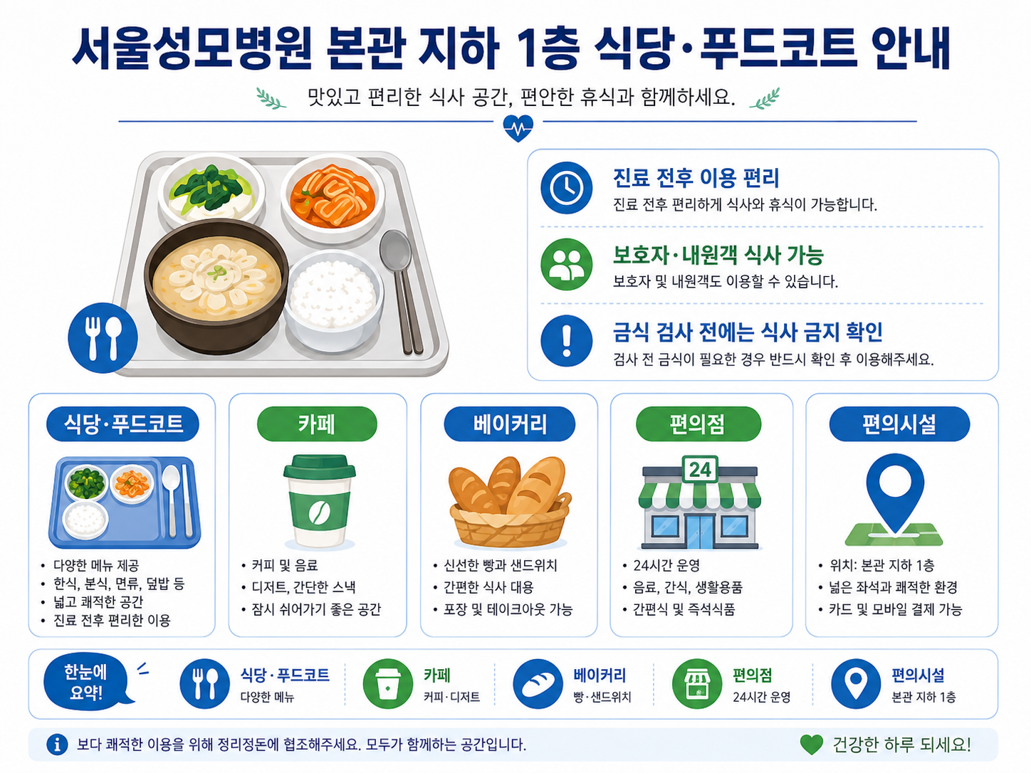 서울성모병원 장례식장·식당·예약·건강검진 총정리