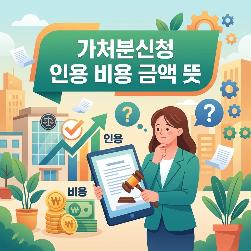 가처분신청 인용 비용 금액 뜻