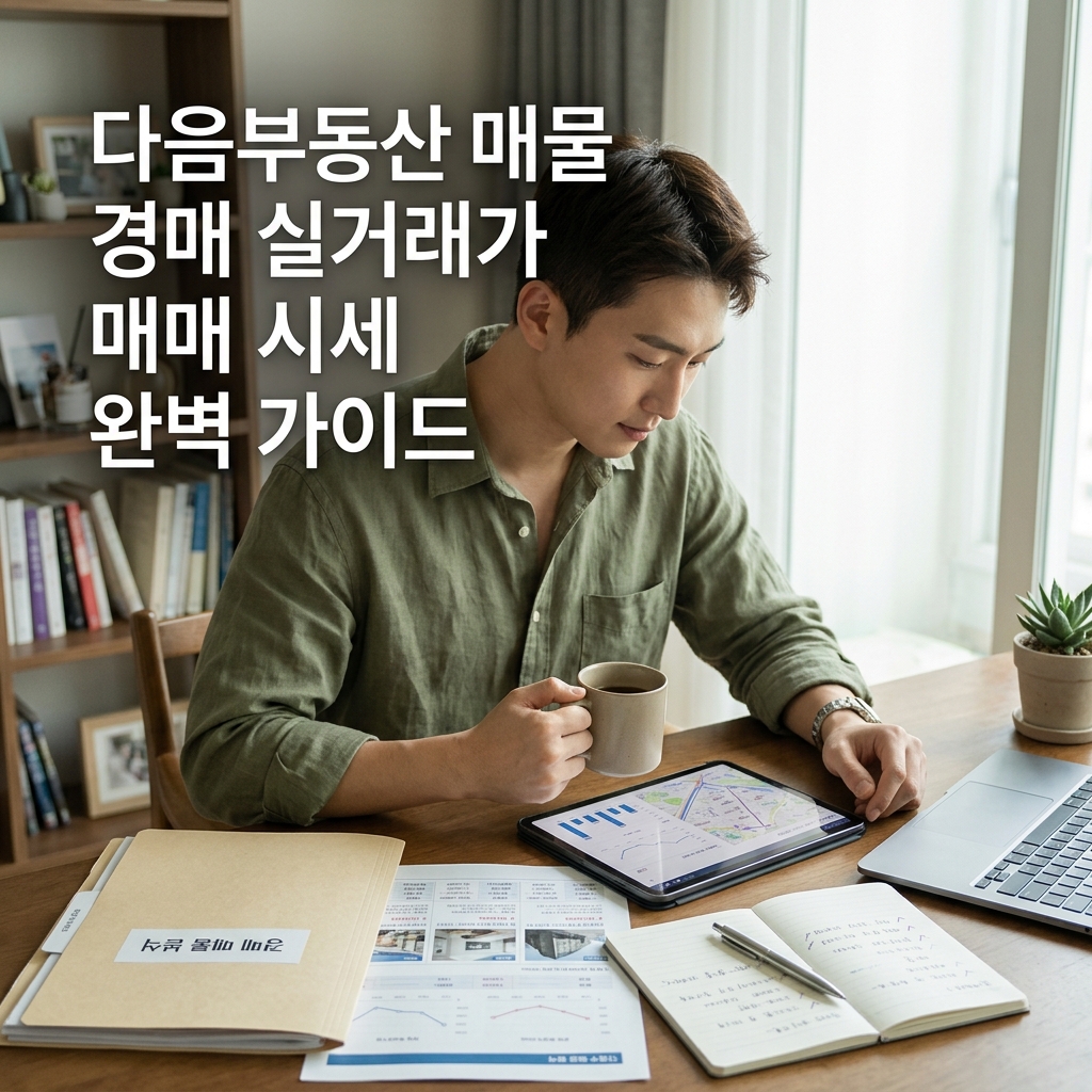 다음부동산 매물 경매 실거래가 매매 시세 완벽 가이드