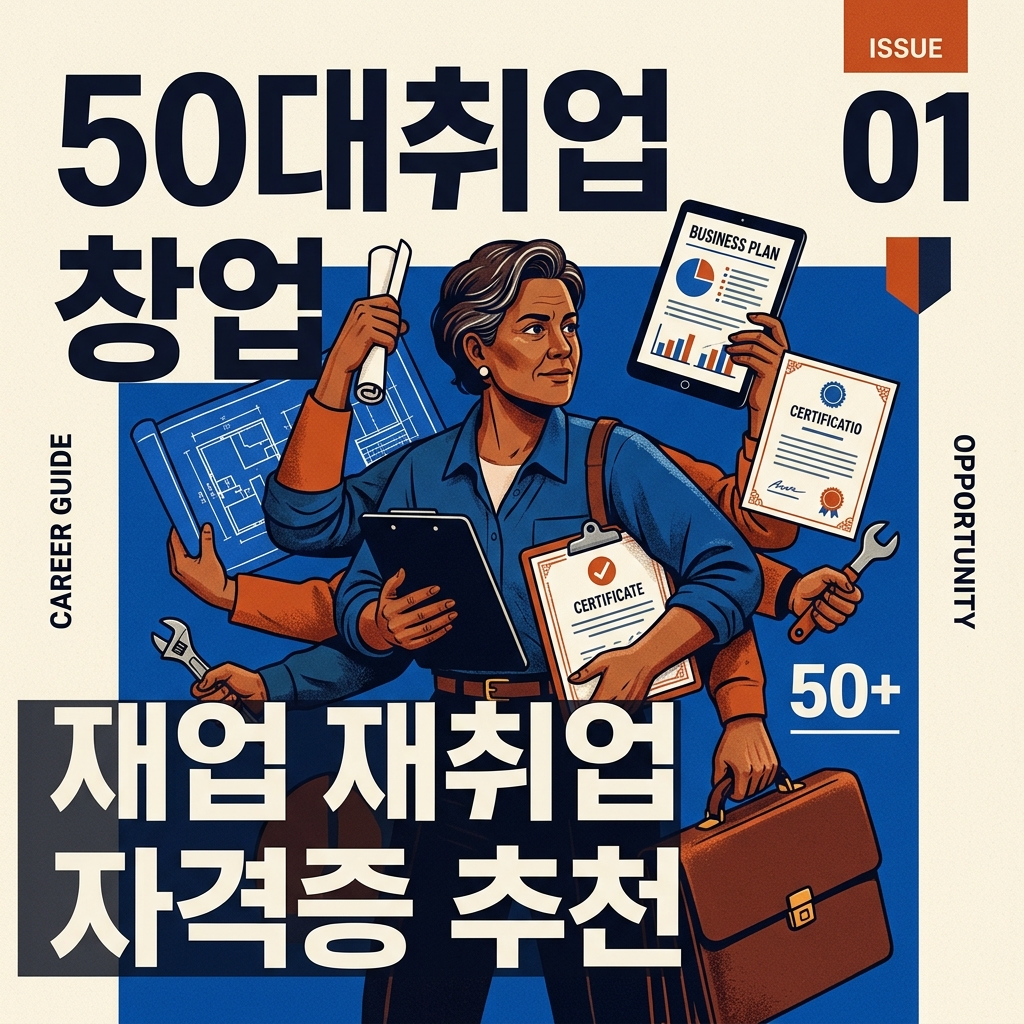 50대취업 창업 재취업 자격증 추천