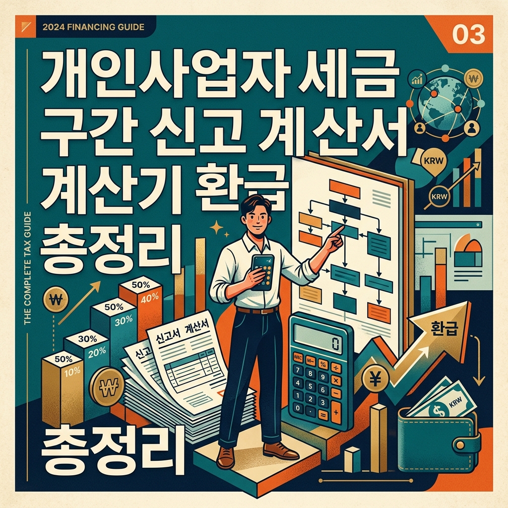 개인사업자세금 구간 신고 계산서 계산기 환급 총정리