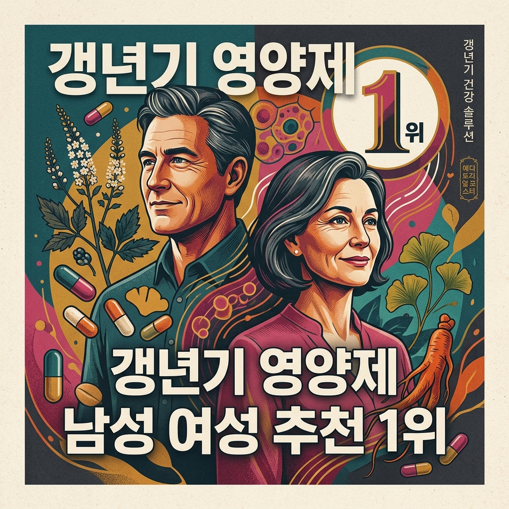 갱년기 영양제 남성 여성 추천 1위