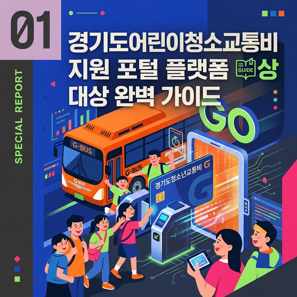 경기도어린이청소년교통비 지원 포털 플랫폼 대상 완벽 가이드