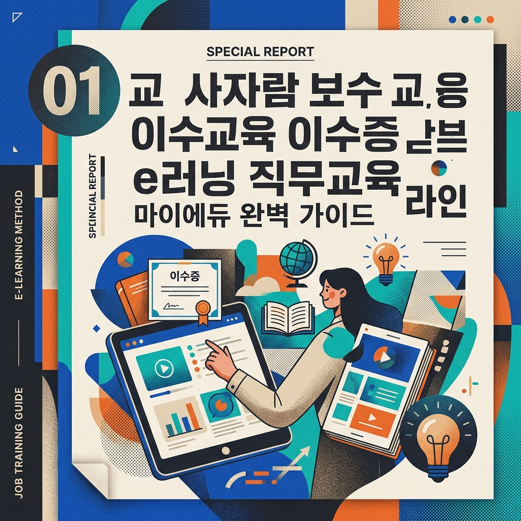 교사자람 보수교육 이수증 e러닝 직무교육 마이에듀 완벽 가이드 라인