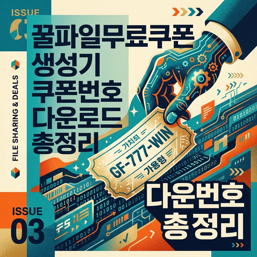 꿀파일무료쿠폰 생성기 쿠폰번호 다운로드 총정리