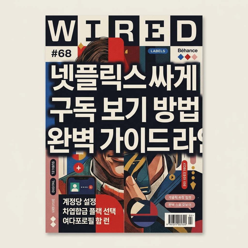 넷플릭스싸게 구독 보기 방법 완벽 가이드 라인
