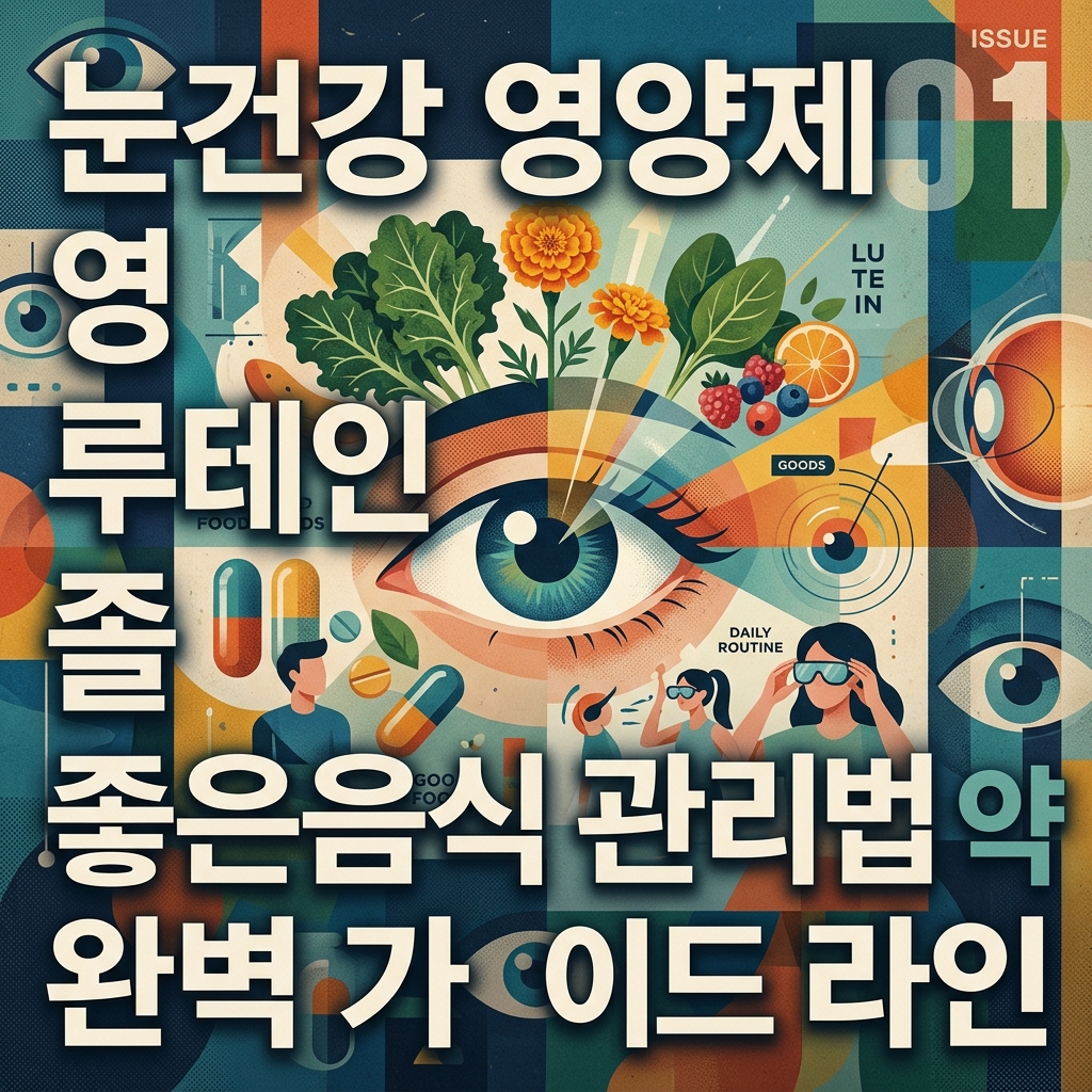 눈건강 영양제 루테인 좋은음식 관리법 약 완벽 가이드 라인