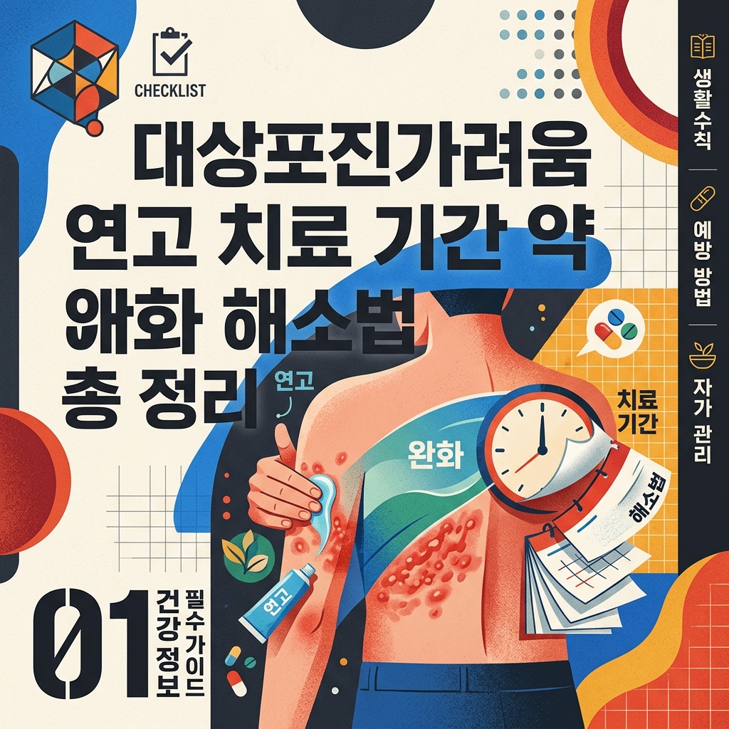 대상포진가려움 연고 치료 기간 약 완화 해소법 총 정리