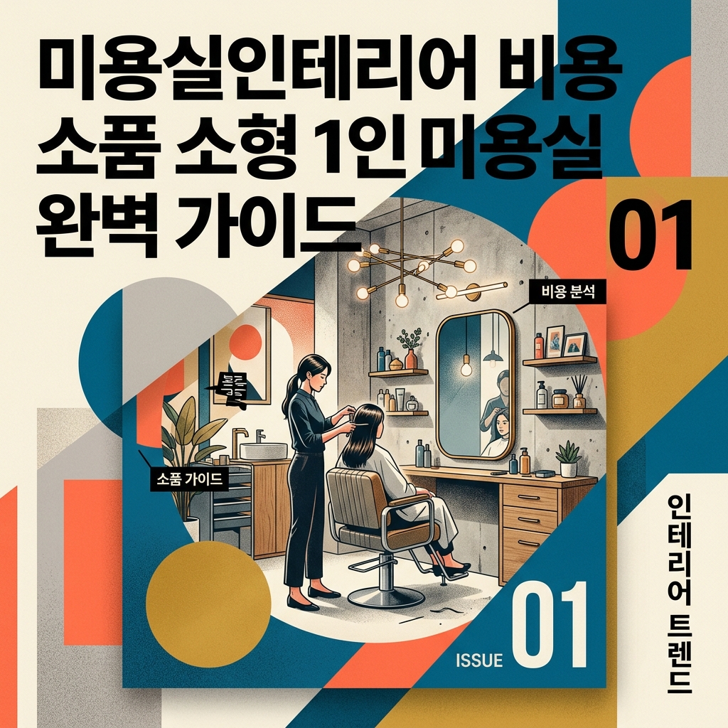 미용실인테리어 비용 소품 소형 1인미용실 완벽 가이드