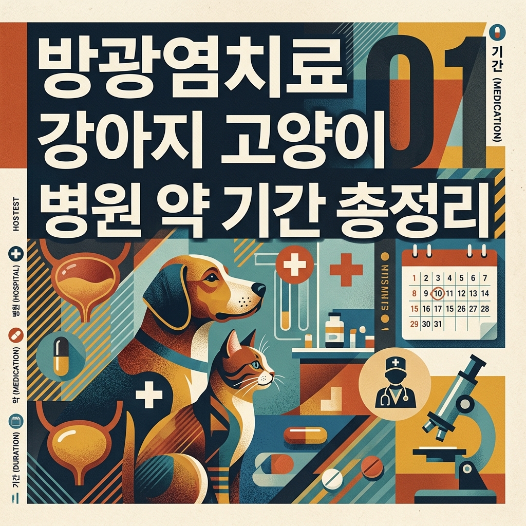 방광염치료 강아지 고양이 병원 약 기간 총정리