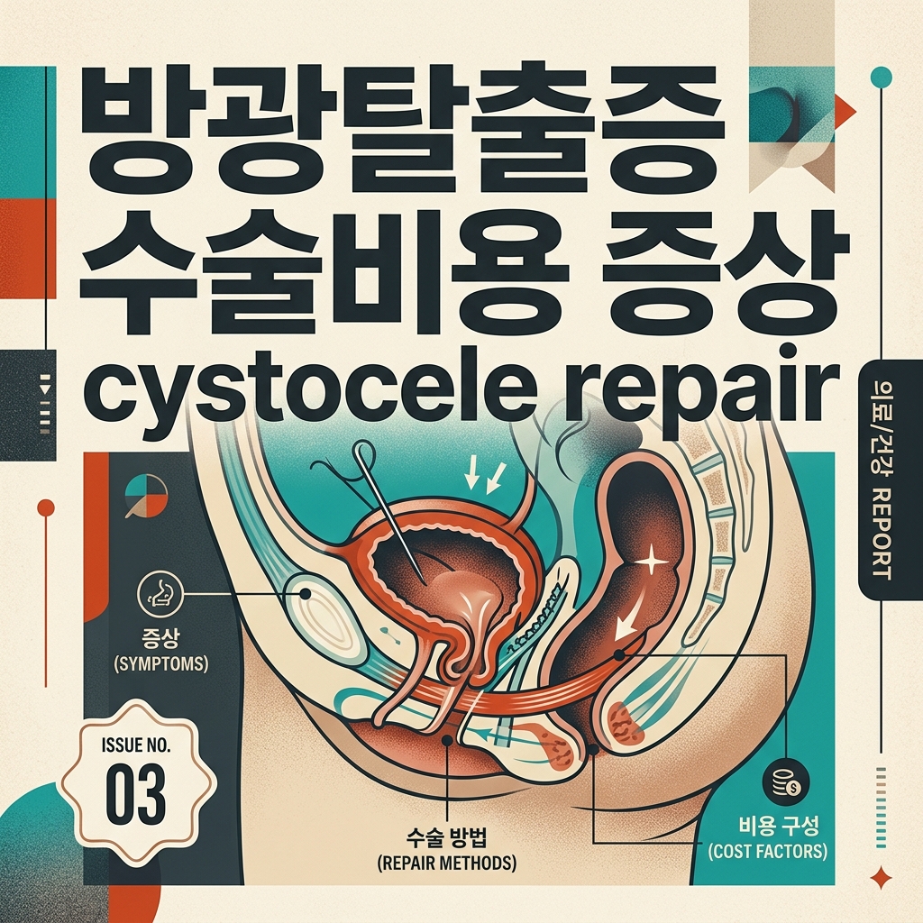 방광탈출증 증상 수술비용 증상 cystocele repair