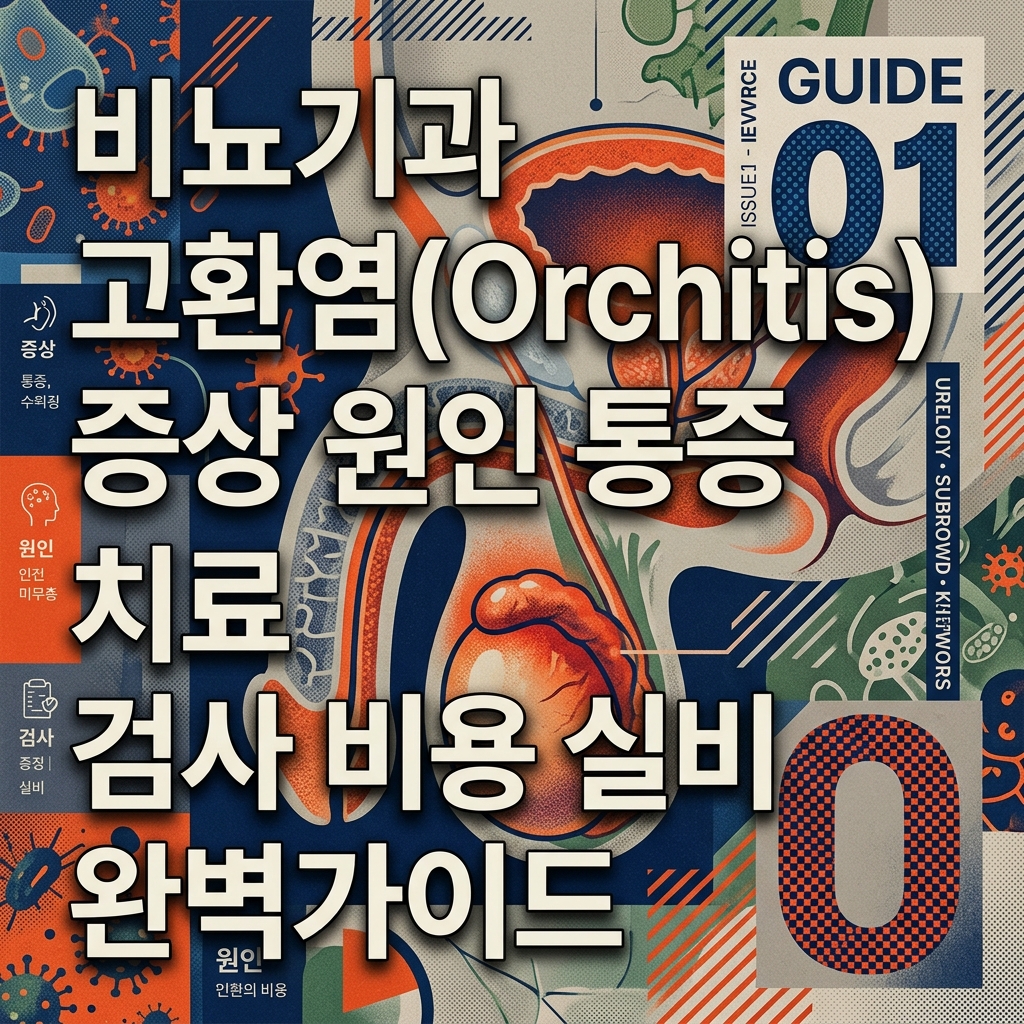 비뇨기과 고환염(Orchitis) 증상 원인 통증 치료 검사 비용 실비 완벽가이드