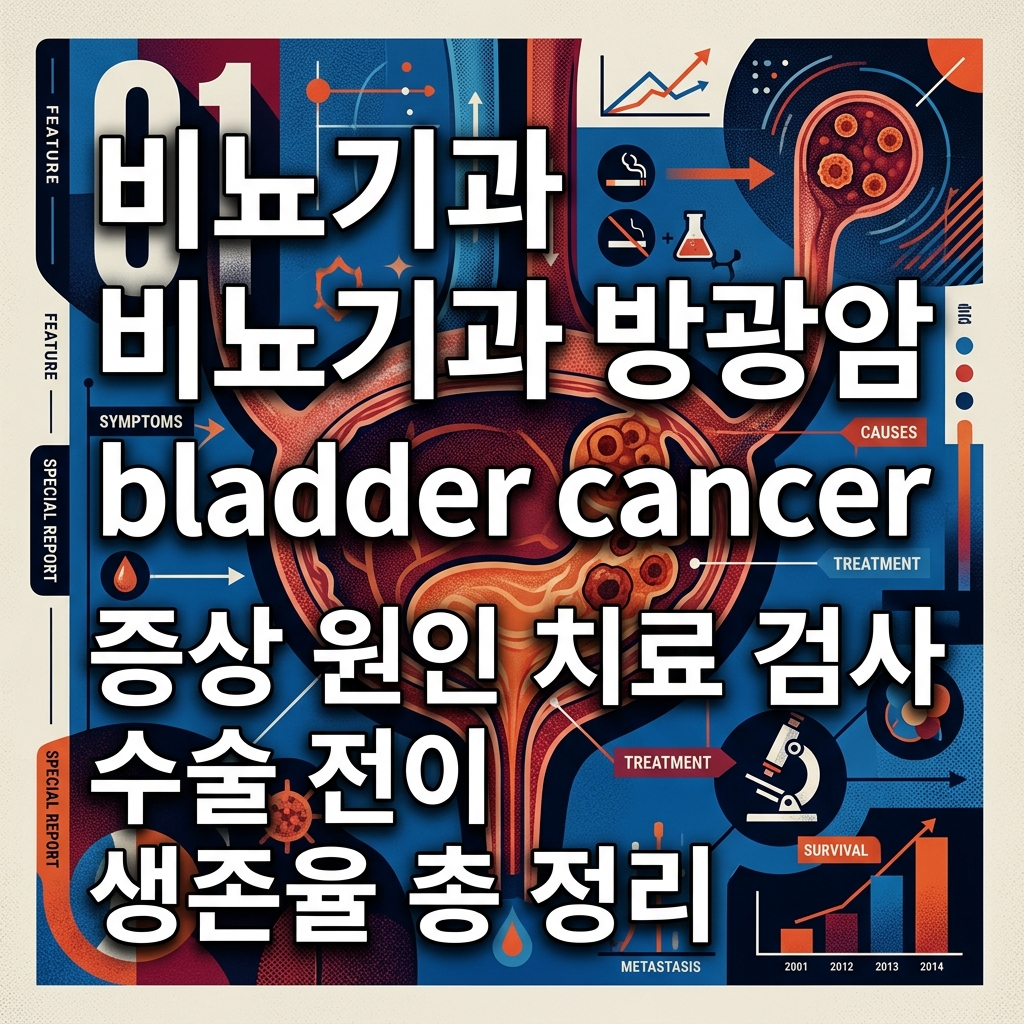 비뇨기과 방광암 bladder cancer 증상 원인 치료 검사 수술 전이 생존율 총 정리