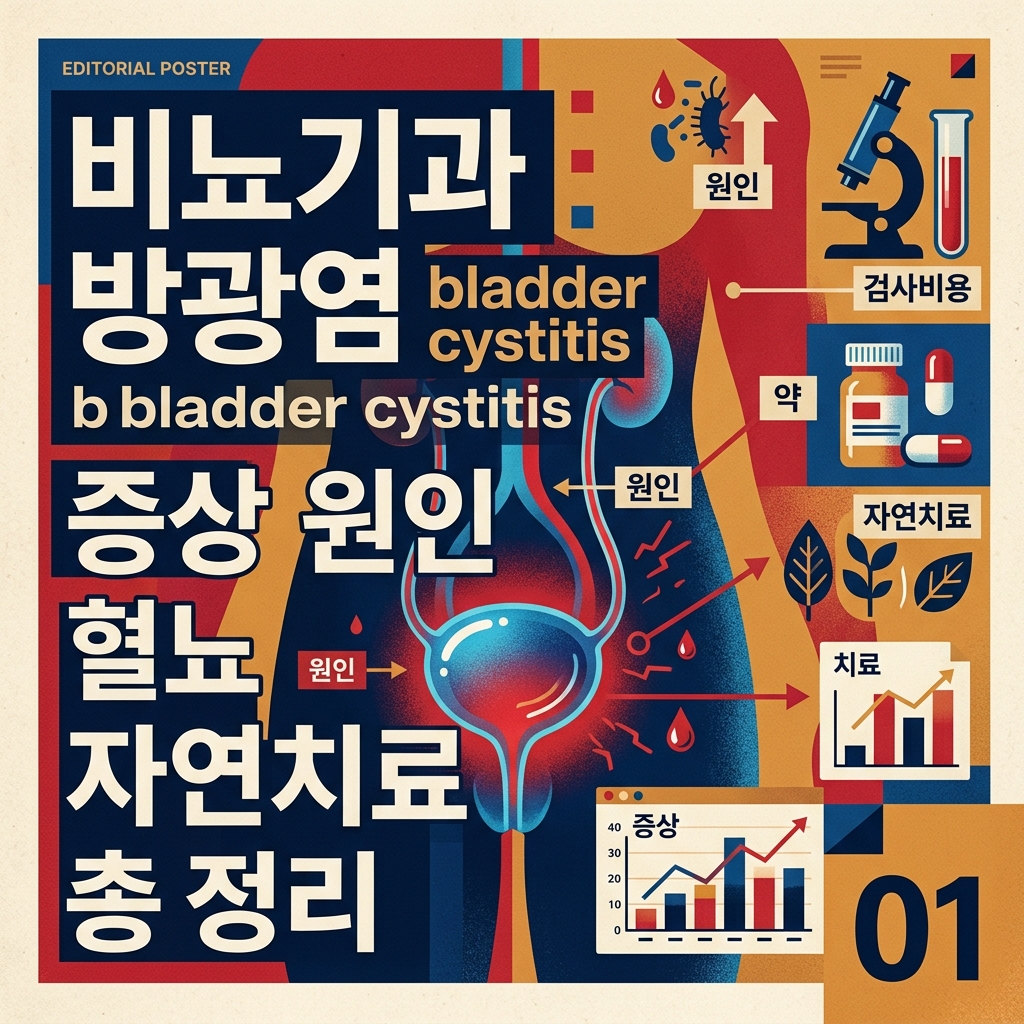 비뇨기과 방광염 bladder cystitis 증상 원인 치료 혈뇨 자연치료 약 검사비용 총 정리