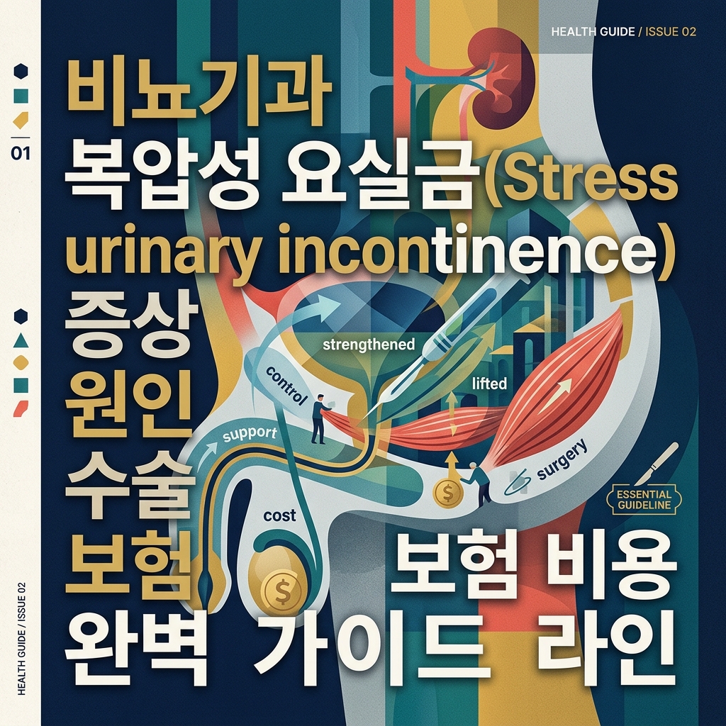 비뇨기과 복압성 요실금(Stress urinary incontinence) 증상 원인 수술 보험 비용 완벽 가이드 라인