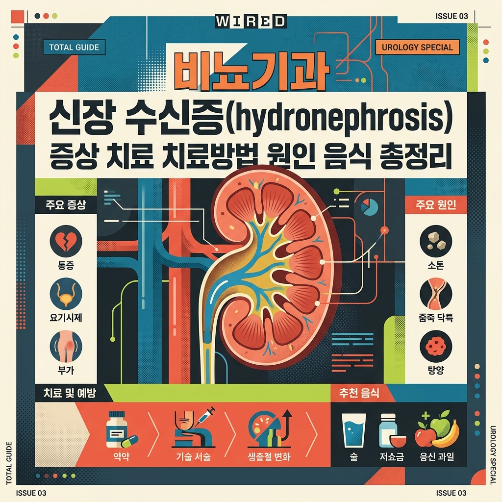 비뇨기과 신장 수신증(hydronephrosis) 증상 치료 치료방법 원인 음식 총정리