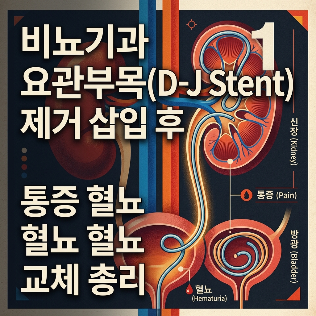 비뇨기과 요관부목(D-J Stent) 제거 삽입 후기 통증 혈뇨 부작용 교체 총 정리