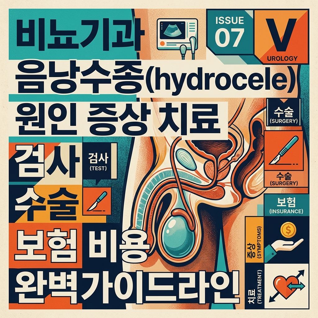 비뇨기과 음낭수종(hydrocele) 원인 증상 치료 검사 수술 보험 비용 완벽가이드라인
