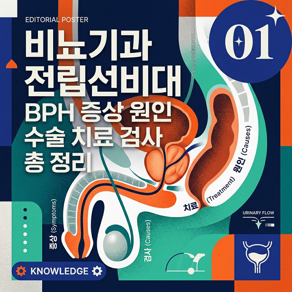 비뇨기과 전립선비대 BPH 증상 원인 수술 치료 검사 총 정리