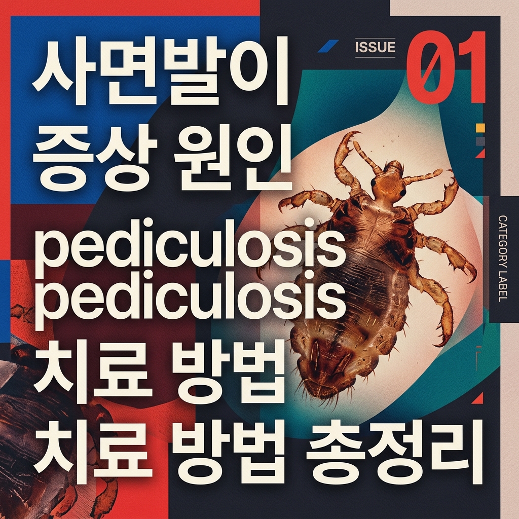 사면발이 증상 원인 pediculosis pubis 치료 방법 총정리