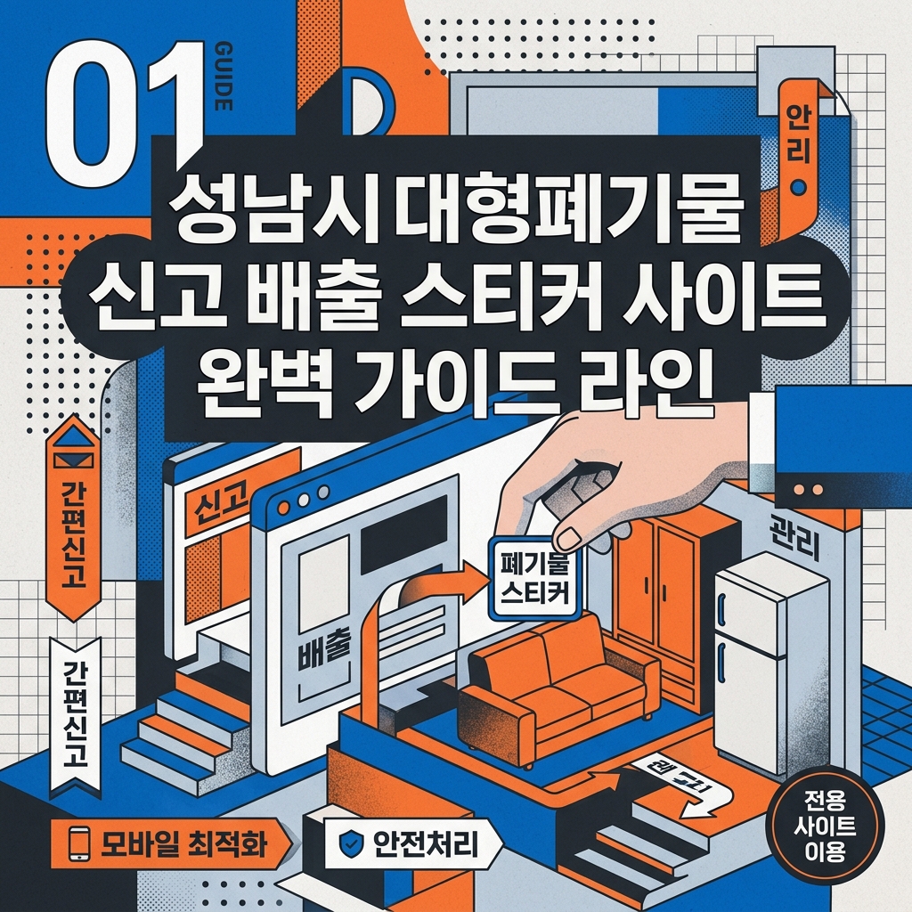 성남시대형폐기물 신고 배출 스티커 사이트 완벽 가이드 라인