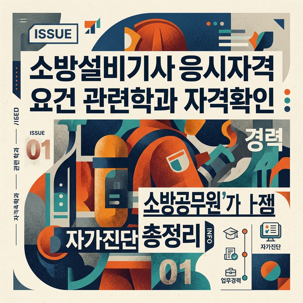 소방설비기사응시자격 요건 관련학과 자격확인 경력 소방공무원 자가진단 총정리