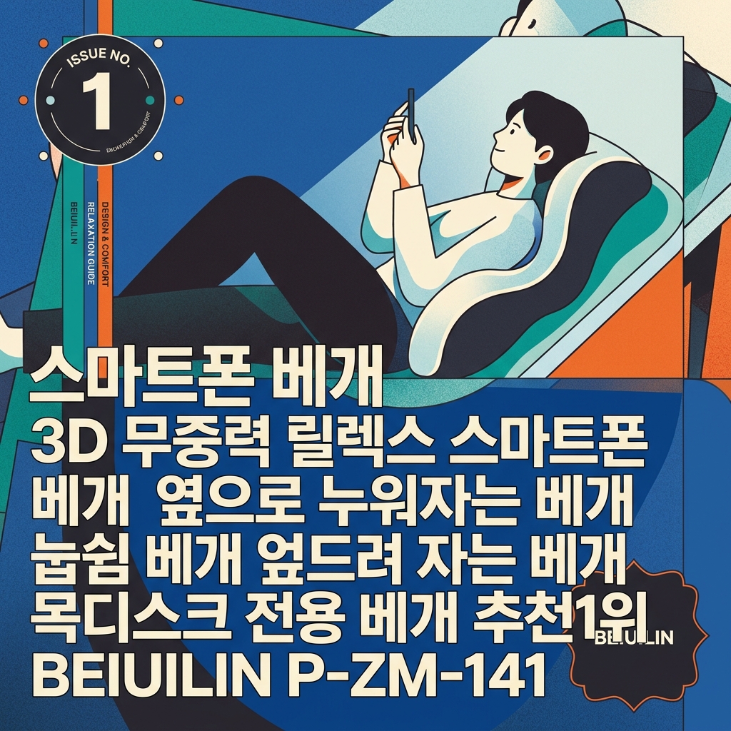 스마트폰 베개 3D 무중력 릴렉스 스마트폰 베개 옆으로 누워자는 베개 눕쉼 베개 엎드려 자는 베개 목디스크 전용 베개 추천1위 BEIUILIN P-ZM-141