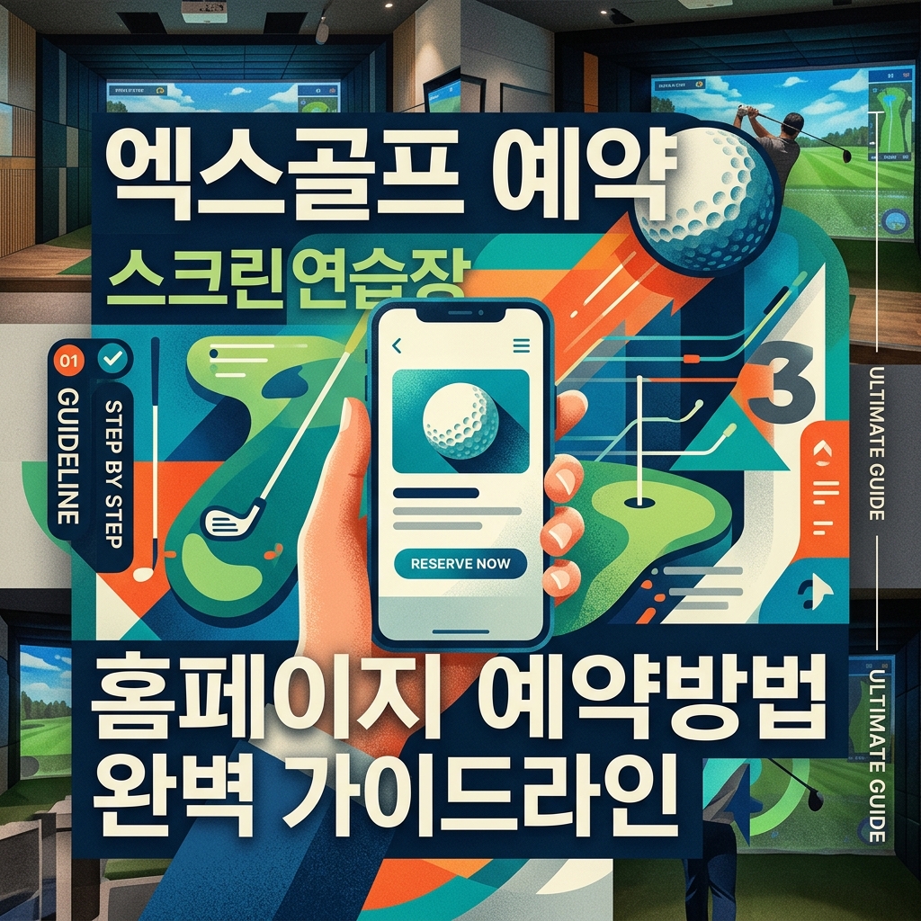 엑스골프 예약 스크린 연습장 홈페이지 예약방법 완벽 가이드라인
