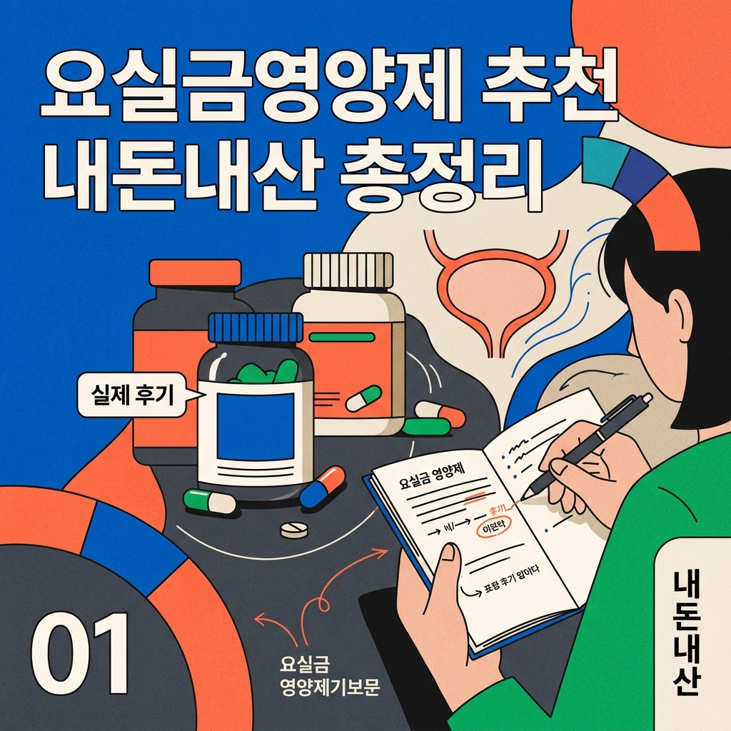 요실금영양제 추천 내돈내산 총정리