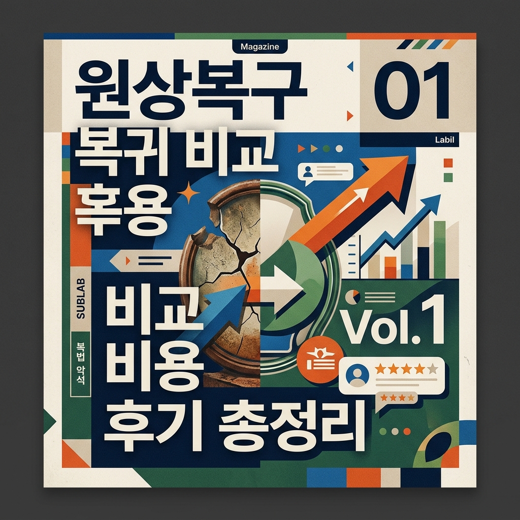 원상복구 복귀 비교 비용 후기 총정리