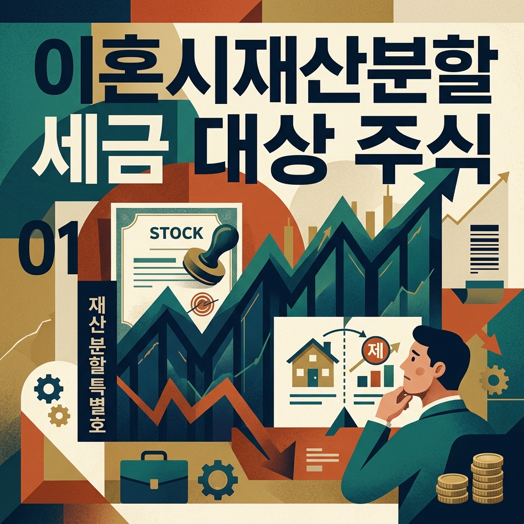 이혼시재산분할 세금 대상 주식