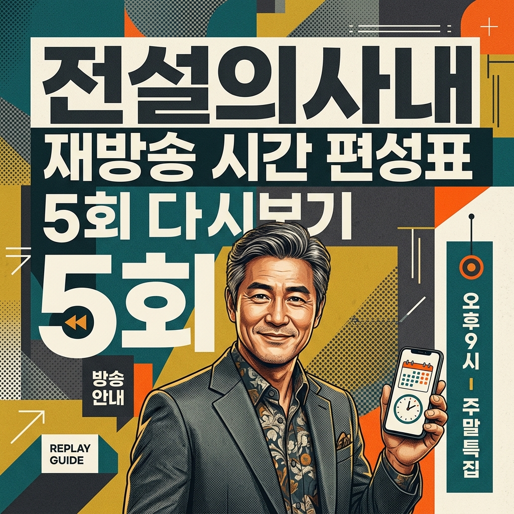 ai thumbnail poster 전설의사내 재방송 시간 편성표 5회 다시보기 1787023545
