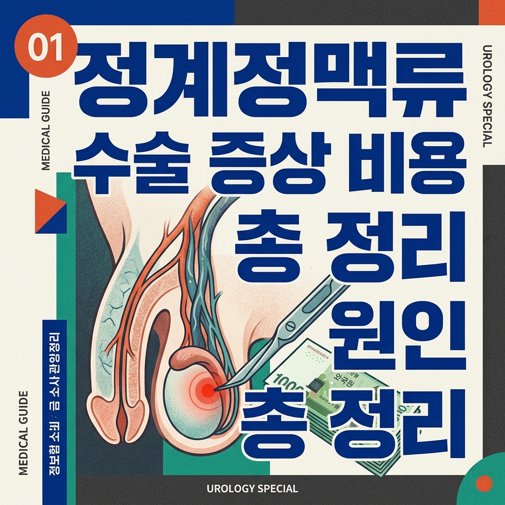 정계정맥류 수술 증상 비용 원인 총 정리