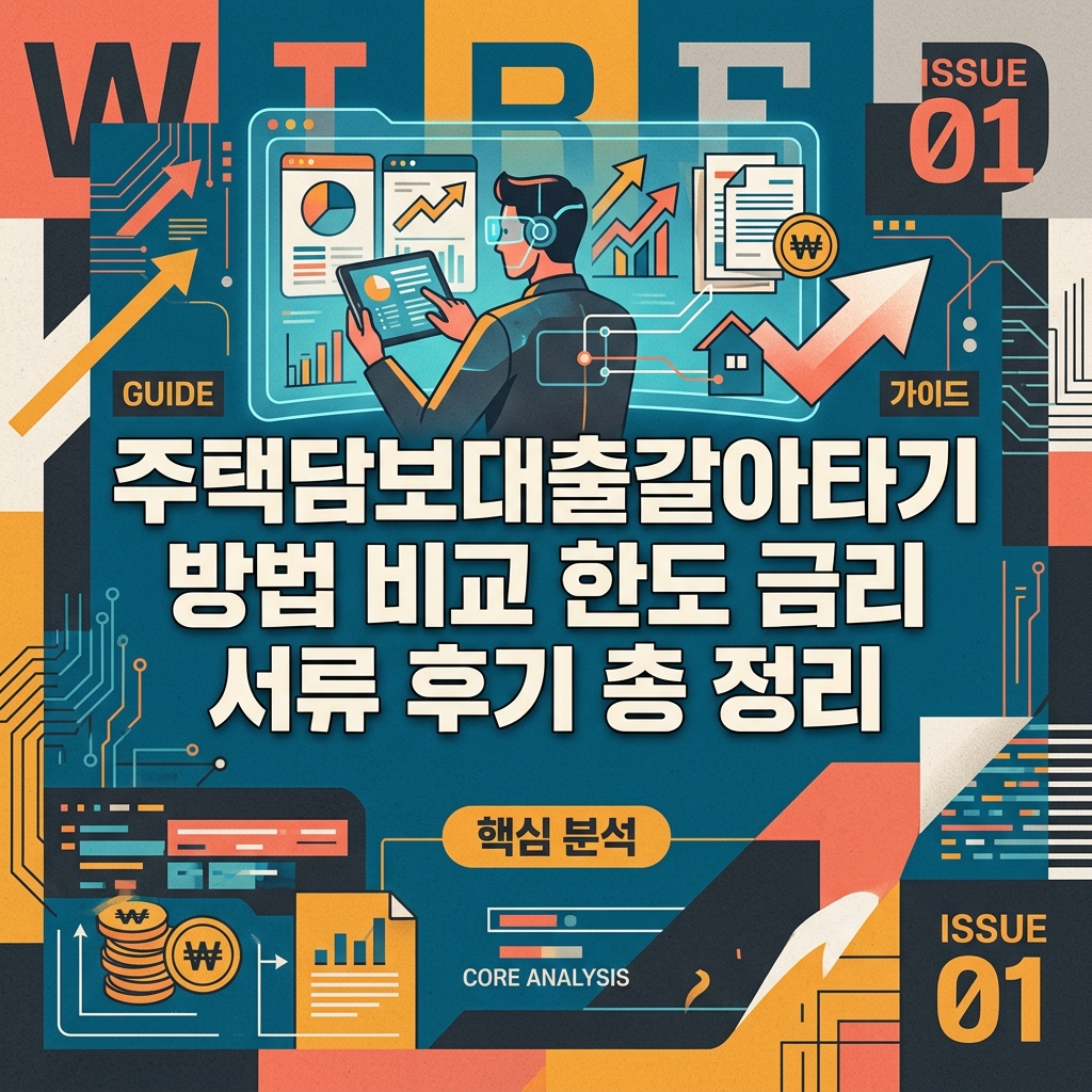 주택담보대출갈아타기 방법 비교 한도 금리 서류 후기 총 정리