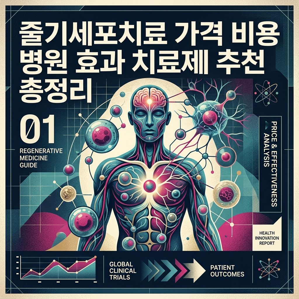 줄기세포치료 가격 비용 병원 효과 치료제 추천 총정리