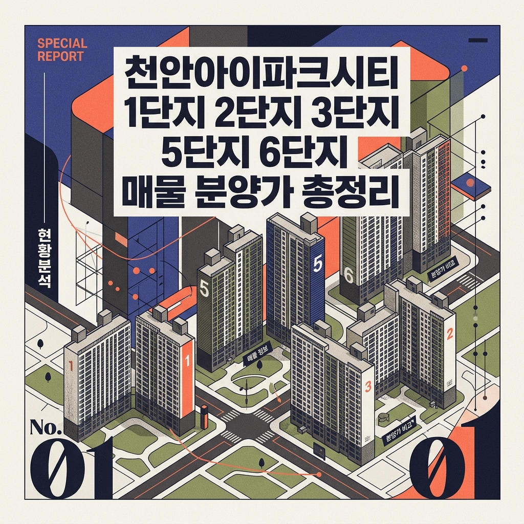 천안아이파크시티 1단지 2단지 3단지 5단지 6단지 매물 분양가 총정리