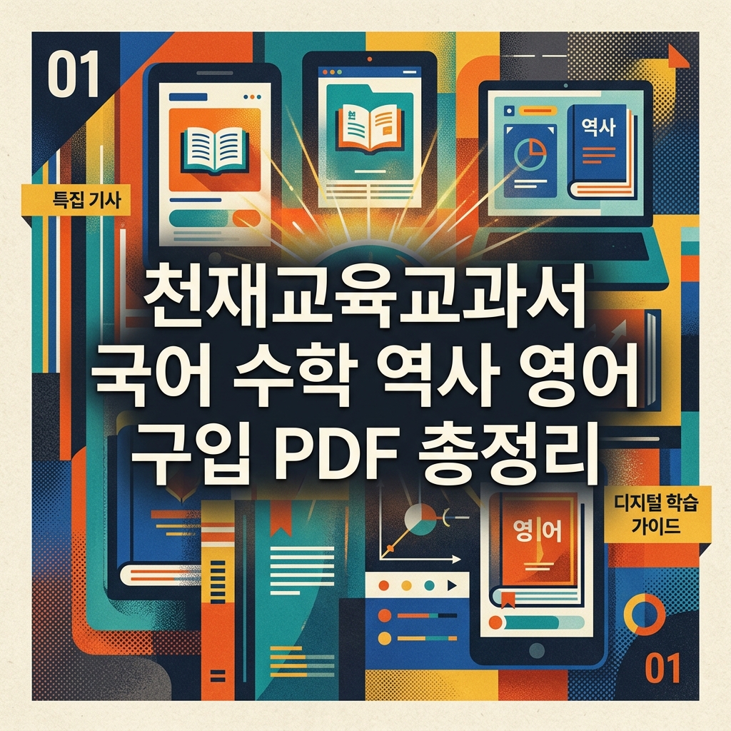 천재교육교과서 국어 수학 역사 영어 구입 PDF 총정리