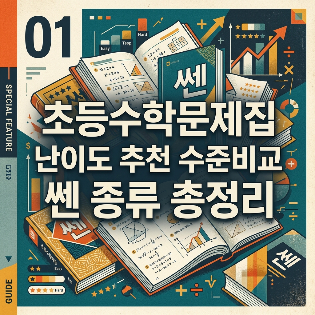초등수학문제집 난이도 추천 수준비교 쎈 종류 총정리