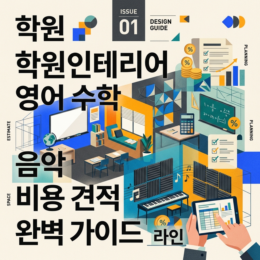 학원인테리어 영어 수학 음악 비용 견적 완벽 가이드 라인