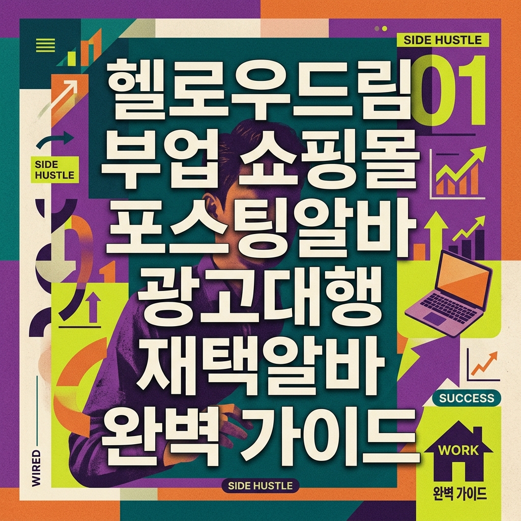 헬로우드림 부업 쇼핑몰 포스팅알바 광고대행 재택알바 완벽 가이드