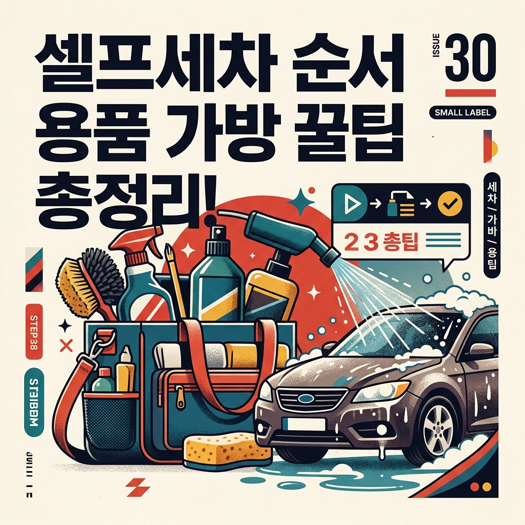 셀프세차 순서 용품 가방 꿀팁 총정리